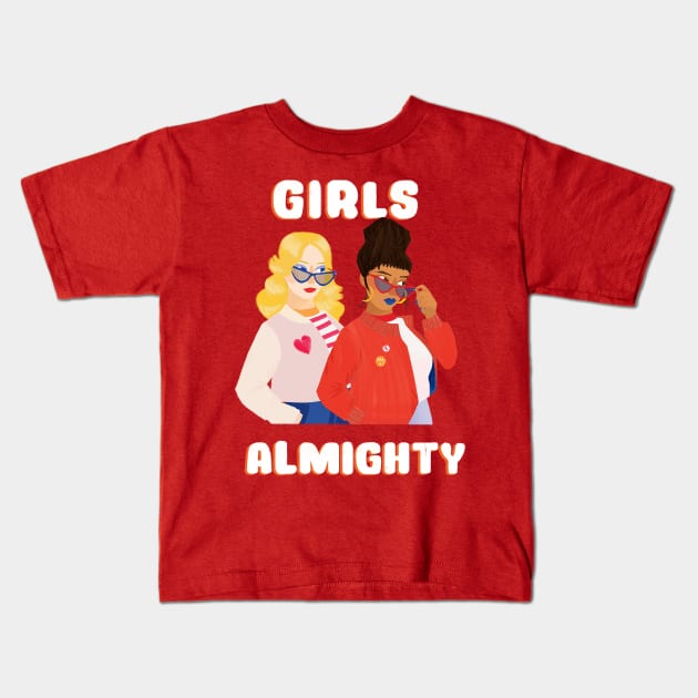 Girls Almighty Kids T-Shirt by Maia Fadd